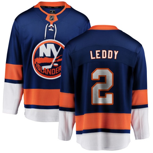 Men's New York Islanders #2 Nick Leddy Fanatics Branded Royal Blue Home Breakaway NHL Jersey