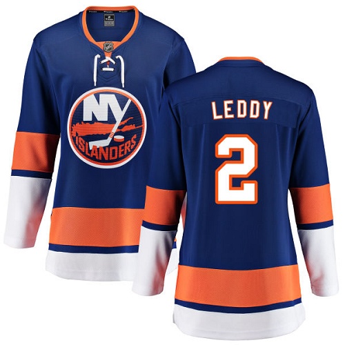 Women's New York Islanders #2 Nick Leddy Fanatics Branded Royal Blue Home Breakaway NHL Jersey