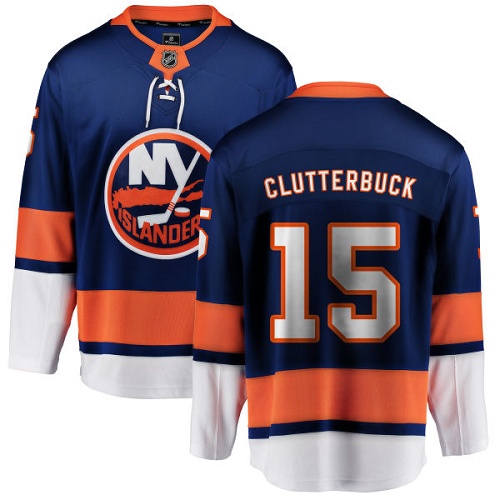 Men's New York Islanders #15 Cal Clutterbuck Fanatics Branded Royal Blue Home Breakaway NHL Jersey