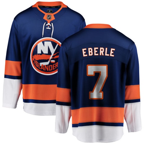 Men's New York Islanders #7 Jordan Eberle Fanatics Branded Royal Blue Home Breakaway NHL Jersey