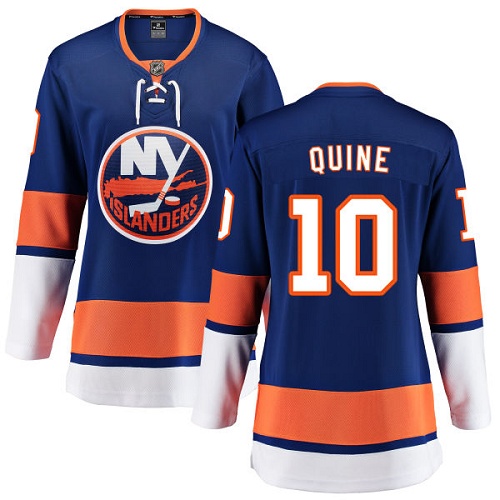 Women's New York Islanders #10 Alan Quine Fanatics Branded Royal Blue Home Breakaway NHL Jersey