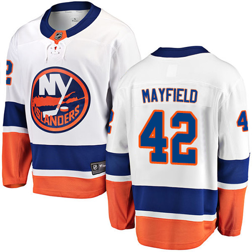 Men's New York Islanders #42 Scott Mayfield Fanatics Branded White Away Breakaway NHL Jersey