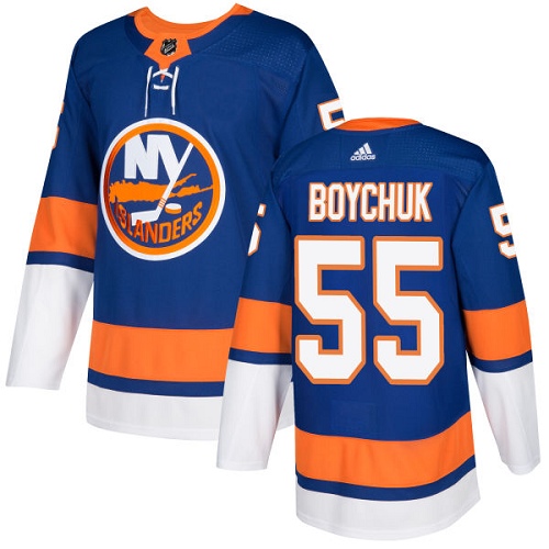 Men's Adidas New York Islanders #55 Johnny Boychuk Authentic Royal Blue Home NHL Jersey