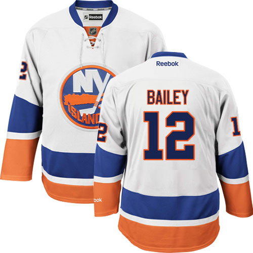 Youth Reebok New York Islanders #12 Josh Bailey Authentic White Away NHL Jersey
