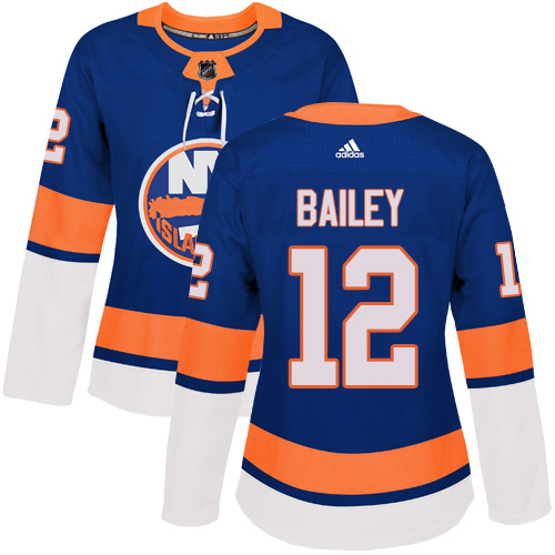 Women's Adidas New York Islanders #12 Josh Bailey Authentic Royal Blue Home NHL Jersey