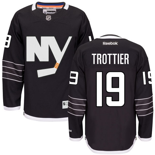 Youth Reebok New York Islanders #19 Bryan Trottier Authentic Black Third NHL Jersey