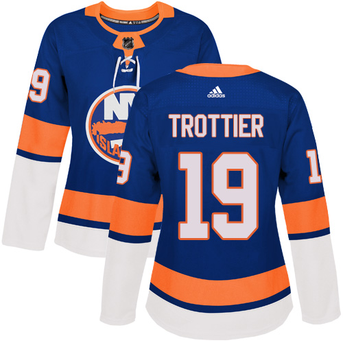 Women's Adidas New York Islanders #19 Bryan Trottier Premier Royal Blue Home NHL Jersey