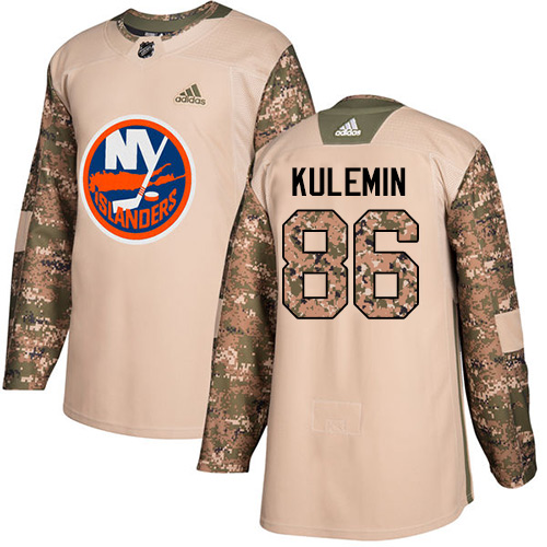 Youth Adidas New York Islanders #86 Nikolay Kulemin Authentic Camo Veterans Day Practice NHL Jersey