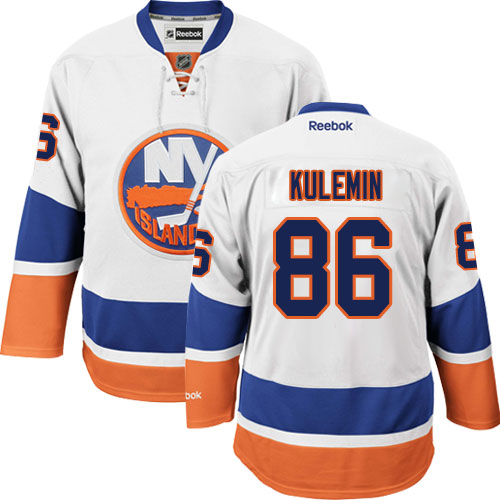 Women's Reebok New York Islanders #86 Nikolay Kulemin Authentic White Away NHL Jersey