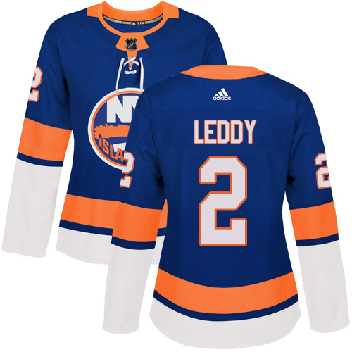Women's Adidas New York Islanders #2 Nick Leddy Premier Royal Blue Home NHL Jersey