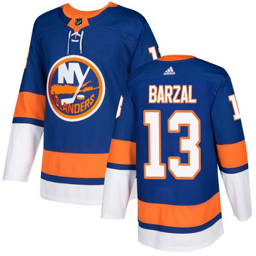Youth Adidas New York Islanders #13 Mathew Barzal Authentic Royal Blue Home NHL Jersey