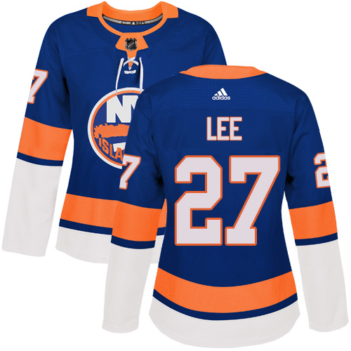 Women's Adidas New York Islanders #27 Anders Lee Authentic Royal Blue Home NHL Jersey
