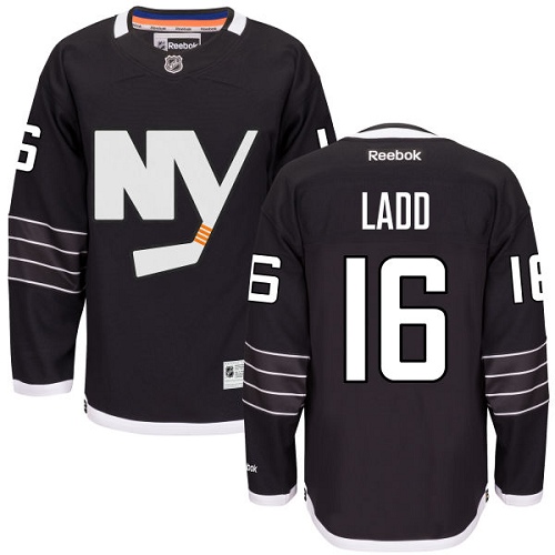 Youth Reebok New York Islanders #16 Andrew Ladd Premier Black Third NHL Jersey