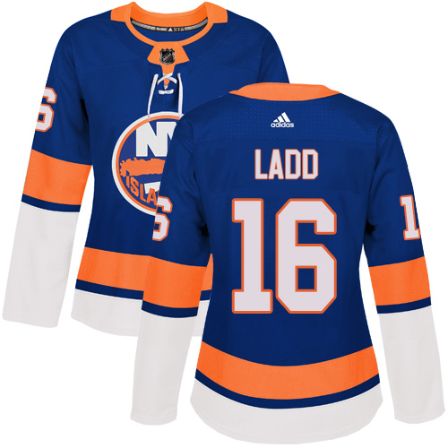 Women's Adidas New York Islanders #16 Andrew Ladd Premier Royal Blue Home NHL Jersey