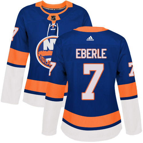 Women's Adidas New York Islanders #7 Jordan Eberle Authentic Royal Blue Home NHL Jersey
