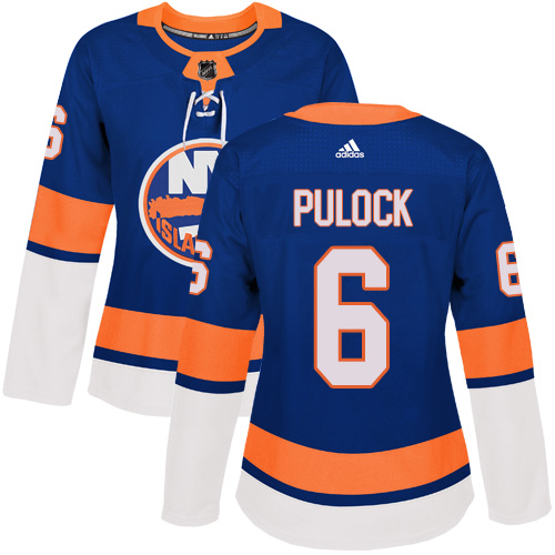 Women's Adidas New York Islanders #6 Ryan Pulock Authentic Royal Blue Home NHL Jersey