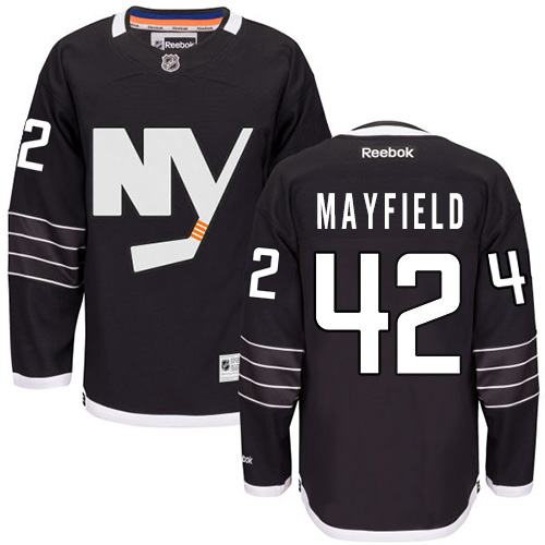 Men's Reebok New York Islanders #42 Scott Mayfield Authentic Black Third NHL Jersey