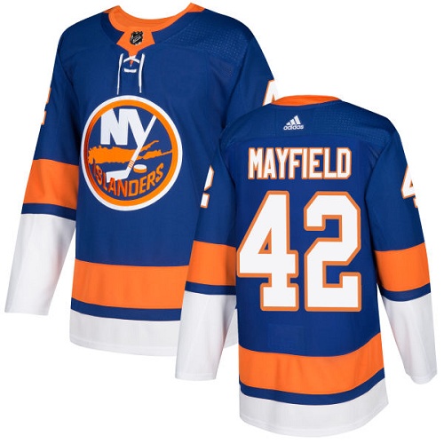 Youth Adidas New York Islanders #42 Scott Mayfield Authentic Royal Blue Home NHL Jersey