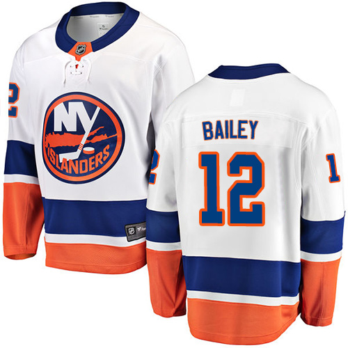 Men's New York Islanders #12 Josh Bailey Fanatics Branded White Away Breakaway NHL Jersey