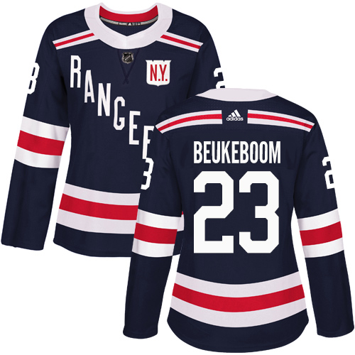 Women's Adidas New York Rangers #23 Jeff Beukeboom Authentic Navy Blue 2018 Winter Classic NHL Jersey