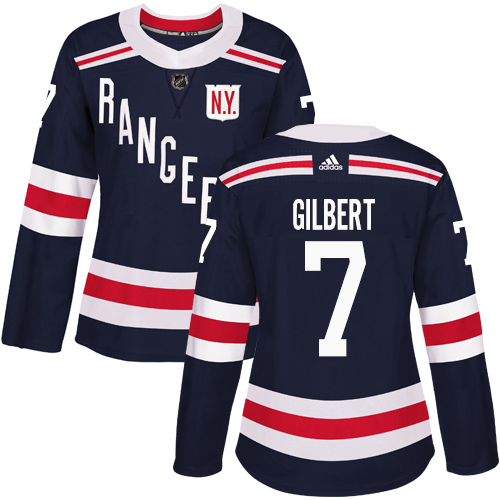 Women's Adidas New York Rangers #7 Rod Gilbert Authentic Navy Blue 2018 Winter Classic NHL Jersey