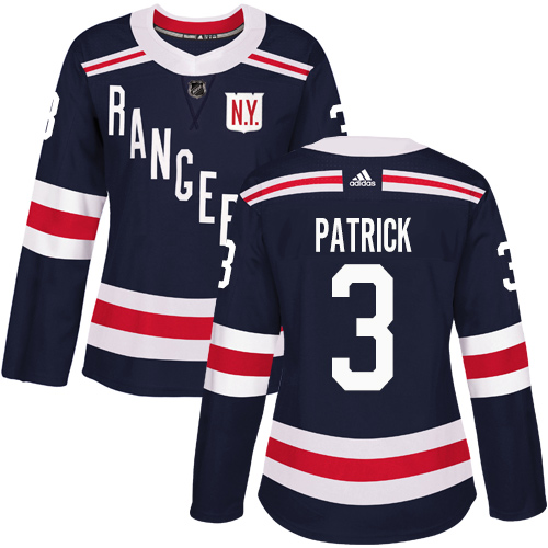 Women's Adidas New York Rangers #3 James Patrick Authentic Navy Blue 2018 Winter Classic NHL Jersey