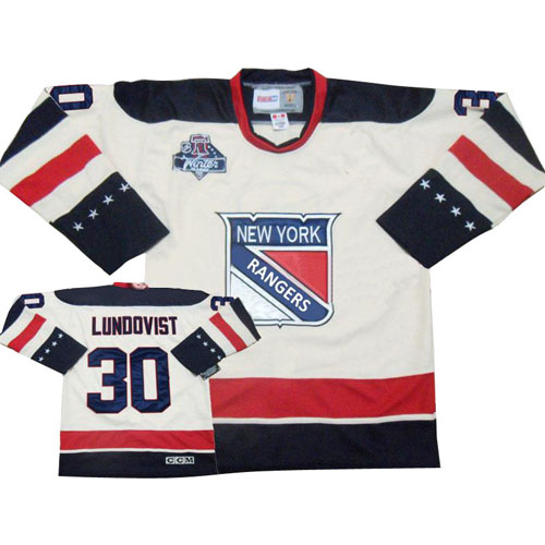 Men's Reebok New York Rangers #30 Henrik Lundqvist Premier White 2012 Winter Classic NHL Jersey