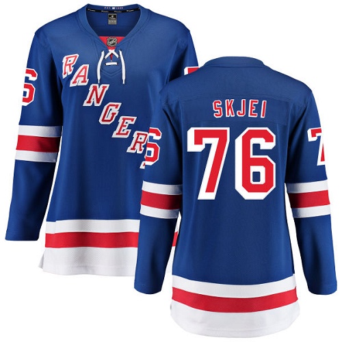 Women's New York Rangers #76 Brady Skjei Fanatics Branded Royal Blue Home Breakaway NHL Jersey