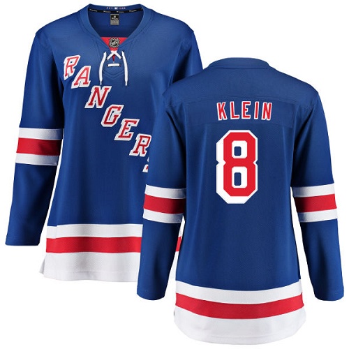 Women's New York Rangers #8 Kevin Klein Fanatics Branded Royal Blue Home Breakaway NHL Jersey