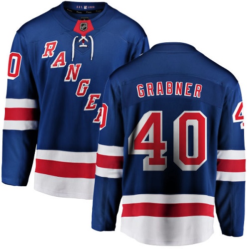 Men's New York Rangers #40 Michael Grabner Fanatics Branded Royal Blue Home Breakaway NHL Jersey