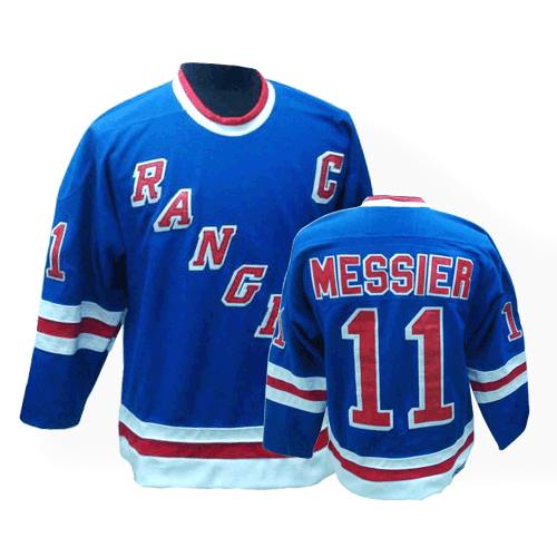 Men's CCM New York Rangers #11 Mark Messier Premier Royal Blue Throwback NHL Jersey