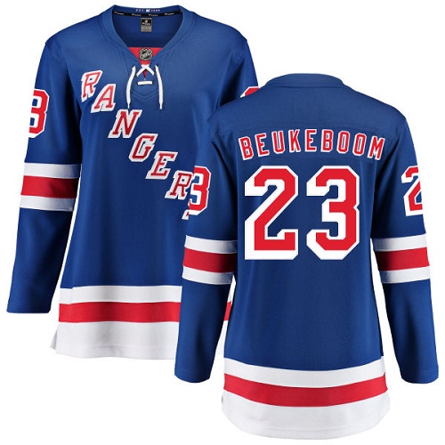 Women's New York Rangers #23 Jeff Beukeboom Fanatics Branded Royal Blue Home Breakaway NHL Jersey