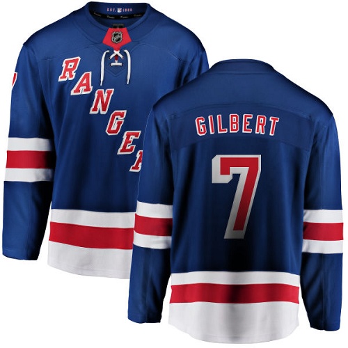 Youth New York Rangers #7 Rod Gilbert Fanatics Branded Royal Blue Home Breakaway NHL Jersey