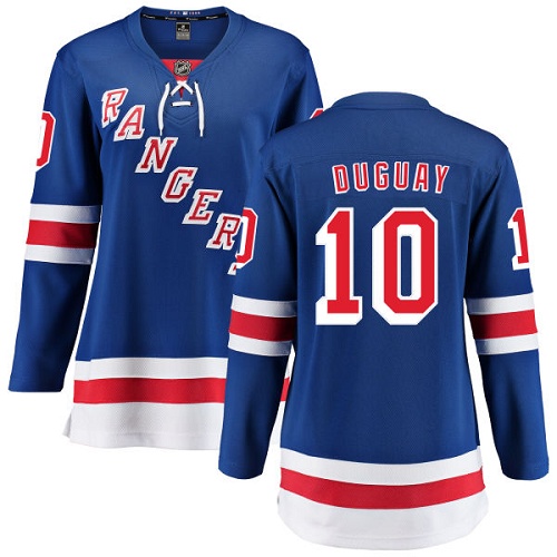 Women's New York Rangers #10 Ron Duguay Fanatics Branded Royal Blue Home Breakaway NHL Jersey
