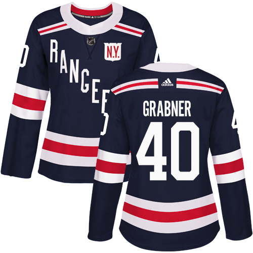 Women's Adidas New York Rangers #40 Michael Grabner Authentic Navy Blue 2018 Winter Classic NHL Jersey
