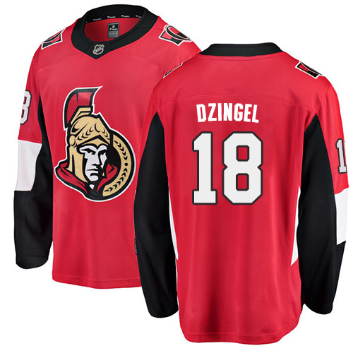 Youth Ottawa Senators #18 Ryan Dzingel Fanatics Branded Red Home Breakaway NHL Jersey