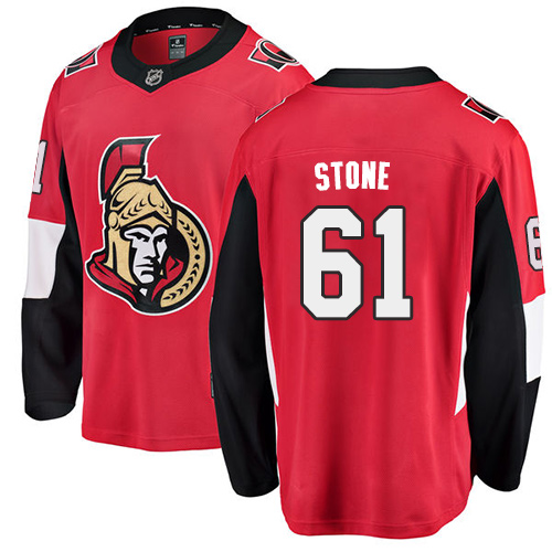 Men's Ottawa Senators #61 Mark Stone Fanatics Branded Red Home Breakaway NHL Jersey