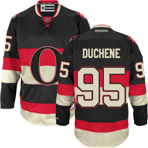 Youth Reebok Ottawa Senators #95 Matt Duchene Authentic Black Third NHL Jersey