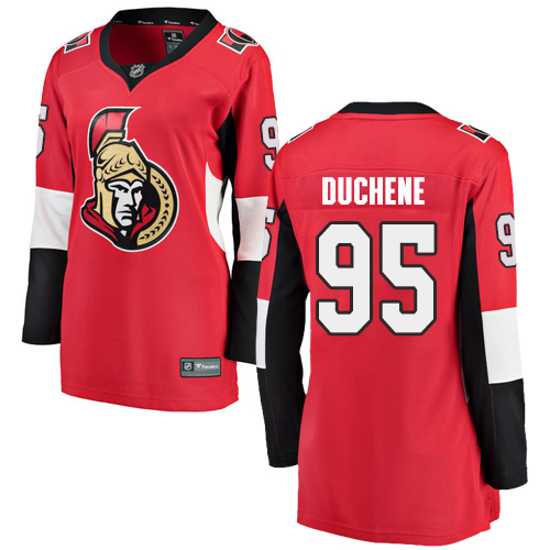 Women's Ottawa Senators #95 Matt Duchene Fanatics Branded Red Home Breakaway NHL Jersey