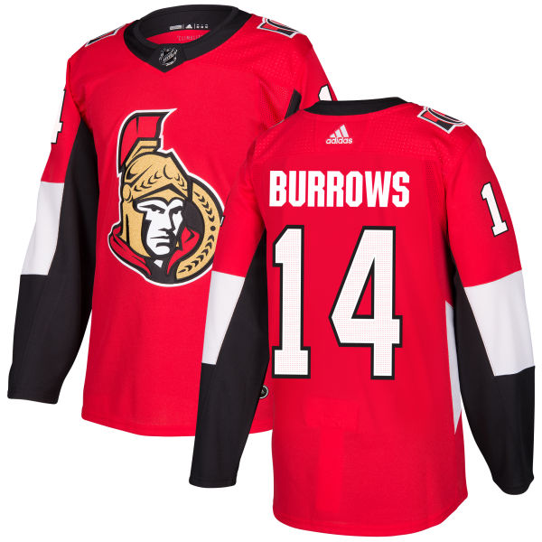 Youth Adidas Ottawa Senators #14 Alexandre Burrows Authentic Red Home NHL Jersey