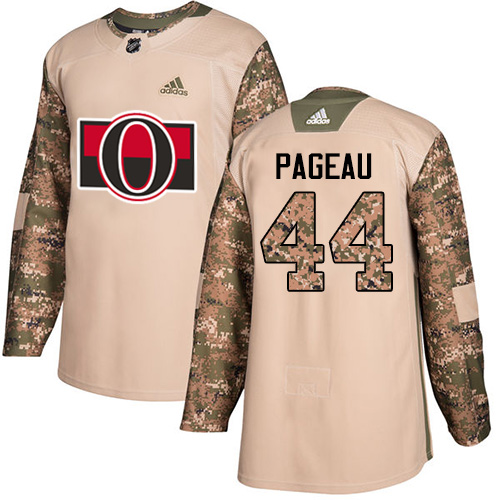 Men's Adidas Ottawa Senators #44 Jean-Gabriel Pageau Authentic Camo Veterans Day Practice NHL Jersey