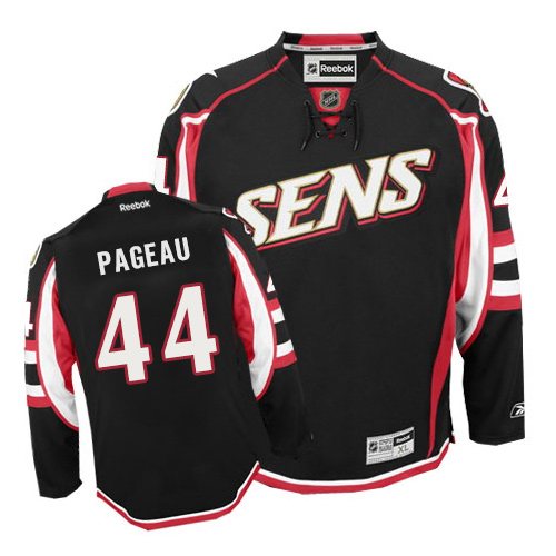 Men's Reebok Ottawa Senators #44 Jean-Gabriel Pageau Authentic Black Third NHL Jersey