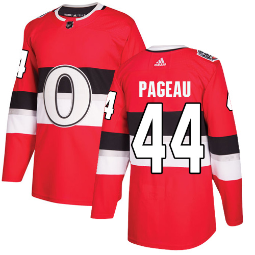 Men's Adidas Ottawa Senators #44 Jean-Gabriel Pageau Authentic Red 2017 100 Classic NHL Jersey
