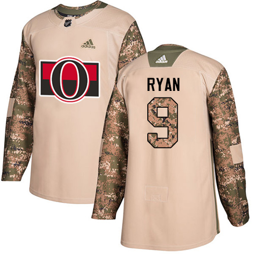 Youth Adidas Ottawa Senators #9 Bobby Ryan Authentic Camo Veterans Day Practice NHL Jersey
