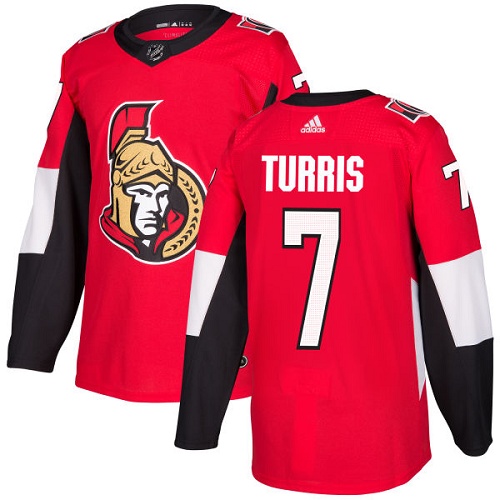 Youth Adidas Ottawa Senators #7 Kyle Turris Authentic Red Home NHL Jersey