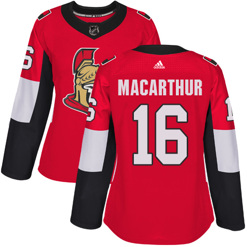 Women's Adidas Ottawa Senators #16 Clarke MacArthur Authentic Red Home NHL Jersey