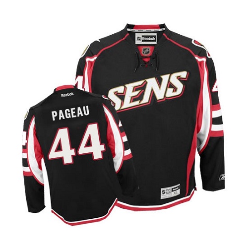 Youth Reebok Ottawa Senators #44 Jean-Gabriel Pageau Authentic Black Third NHL Jersey