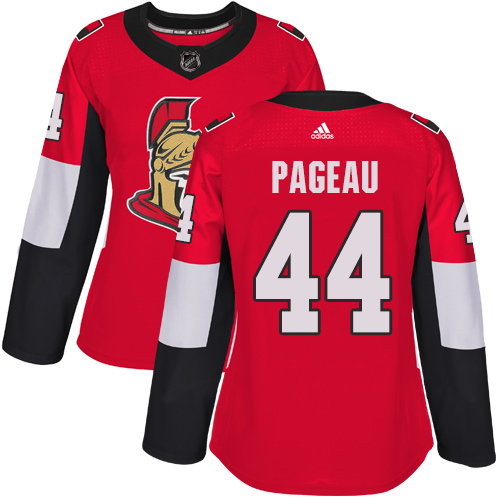 Women's Adidas Ottawa Senators #44 Jean-Gabriel Pageau Premier Red Home NHL Jersey