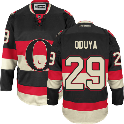 Youth Reebok Ottawa Senators #29 Johnny Oduya Authentic Black Third NHL Jersey