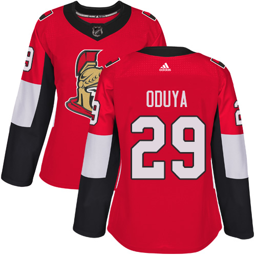 Women's Adidas Ottawa Senators #29 Johnny Oduya Authentic Red Home NHL Jersey